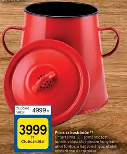 Piros zsírősdoboz