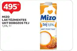 Auchan Mizo laktózmentes uht dobozos tej ajánlat
