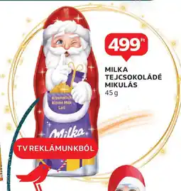 Auchan Milka tejcsokoládé mikulás ajánlat