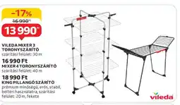 Auchan Vileda Mixer 3 toronyszárító ajánlat