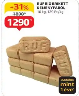 Auchan Ruf bio Brikett Keményfából ajánlat
