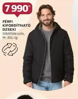 Auchan Férfi kifordítható Dzseki ajánlat