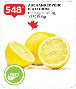 Auchan kedvenc bio citrom