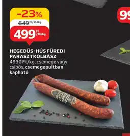 Auchan Hegedűs-hús füredi parasztkolbász ajánlat