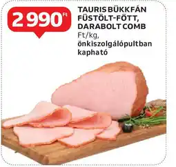 Tauris bükkfán füstölt-fött, darabolt comb