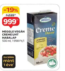 Auchan Meggle vegán creme uht habalap ajánlat