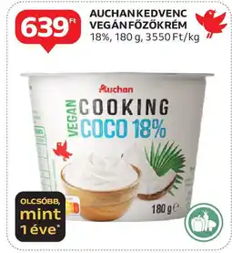 Auchan Auchan kedvenc vegán főzőkrém ajánlat