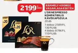 Auchan L'or nespresso kompatibilis kávékapszula ajánlat