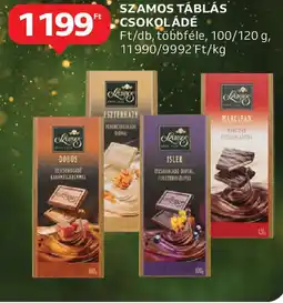 Auchan Szamos táblás csokoládé ajánlat