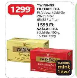 Auchan Twinings filteres tea ajánlat
