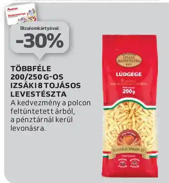 Auchan Izsáki 8 tojásos levestészta ajánlat