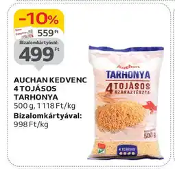 Auchan kedvenc 4 tojásos tarhonya