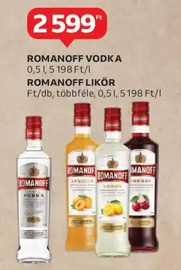 Auchan Romanoff vodka ajánlat