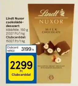 Tesco Lindt Nuxor csokoládédesszert ajánlat
