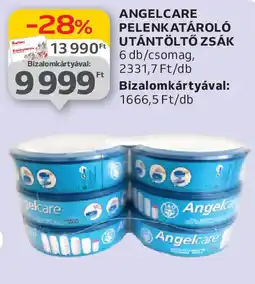 Angelcare pelenkatároló utántöltő zsák