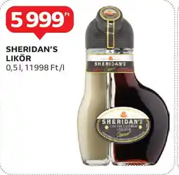 Auchan Sheridan's likör ajánlat