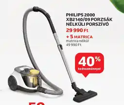 Auchan Philips 2000 xb2140/09 porzsák nélküli porszívó ajánlat