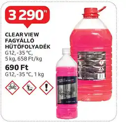 Auchan Clear view fagyálló hűtőfolyadék ajánlat