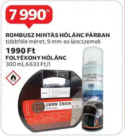 Auchan Rombusz mintás hólánc párban ajánlat