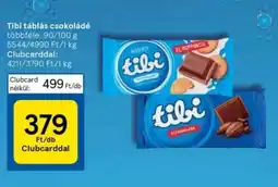 Tesco Tibi táblás csokoládé ajánlat