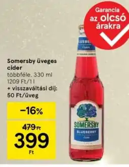 Tesco Somersby üveges cider ajánlat