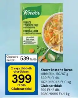 Tesco Knorr instant leves ajánlat
