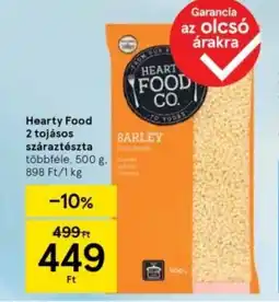 Tesco Hearty Food 2 tojásos száraztészta ajánlat
