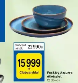 Fox&Ivy Azzurra étkészlet