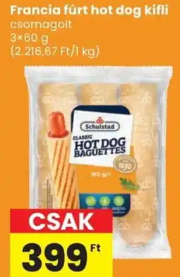 Spar Francia fúrt hot dog kifli ajánlat