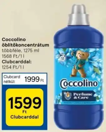 Tesco Coccolino öblítőkoncentrátum ajánlat