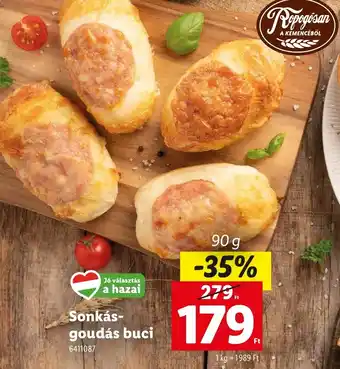 Lidl Sonkás-goudás buci ajánlat