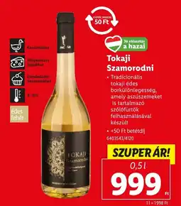 Lidl Tokaji Szamorodni ajánlat