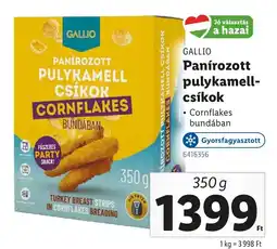 GALLIO Panírozott pulykamell- csíkok