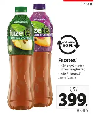 Lidl Fuzetea ajánlat