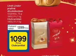 Tesco Lindt Lindor praliné díszdobozban ajánlat