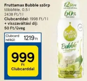 Tesco Fruttamax Bubble szörp ajánlat