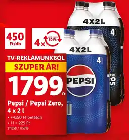 Lidl Pepsi / Pepsi Zero ajánlat