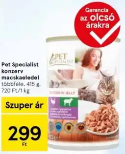 Tesco Pet Specialist konzerv macskaeledel ajánlat