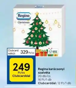 Tesco Regina karácsonyi szalvéta ajánlat