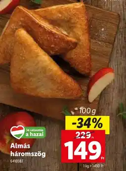 Lidl Almás háromszög ajánlat