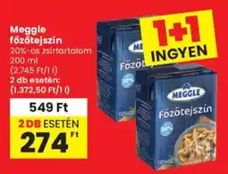 Spar Meggle főzőtejszín ajánlat