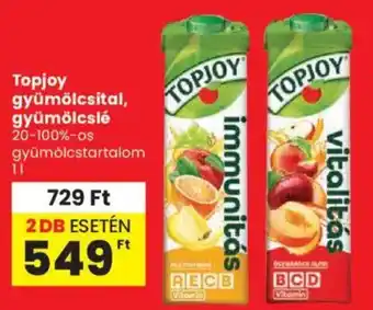 Spar Topjoy gyümölcsital, gyümölcslé ajánlat