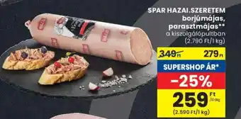 Spar SPAR HAZAI.SZERETEM borjúmájas, parasztmájas ajánlat