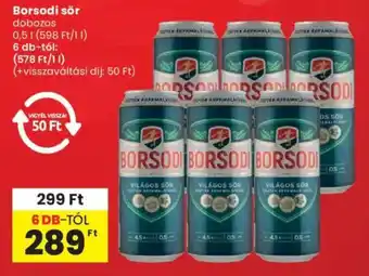 Spar Borsodi sör ajánlat