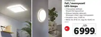 Lidl Livarno home Fali/mennyezeti LED-lámpa ajánlat