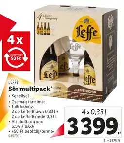 Lidl Leffe Sör multipack ajánlat