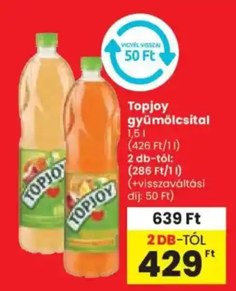 Spar Topjoy gyümölcsital ajánlat