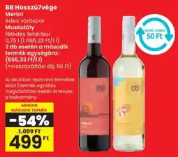 Spar BB Hosszú7vége Merlot / Muskotály ajánlat