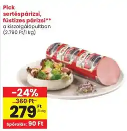 Spar Pick sertéspárizsi, füstízes párizsi ajánlat