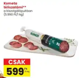 Spar Kometa téliszalámi ajánlat